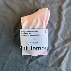 lululemon athletica Soft Pink Daily Socks